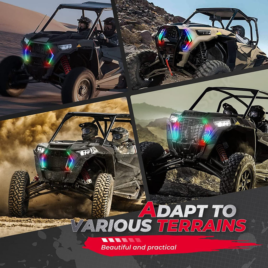 RGB Turn Signal Lights Fit Polaris RZR XP 1000 Turbo (2019-2023)