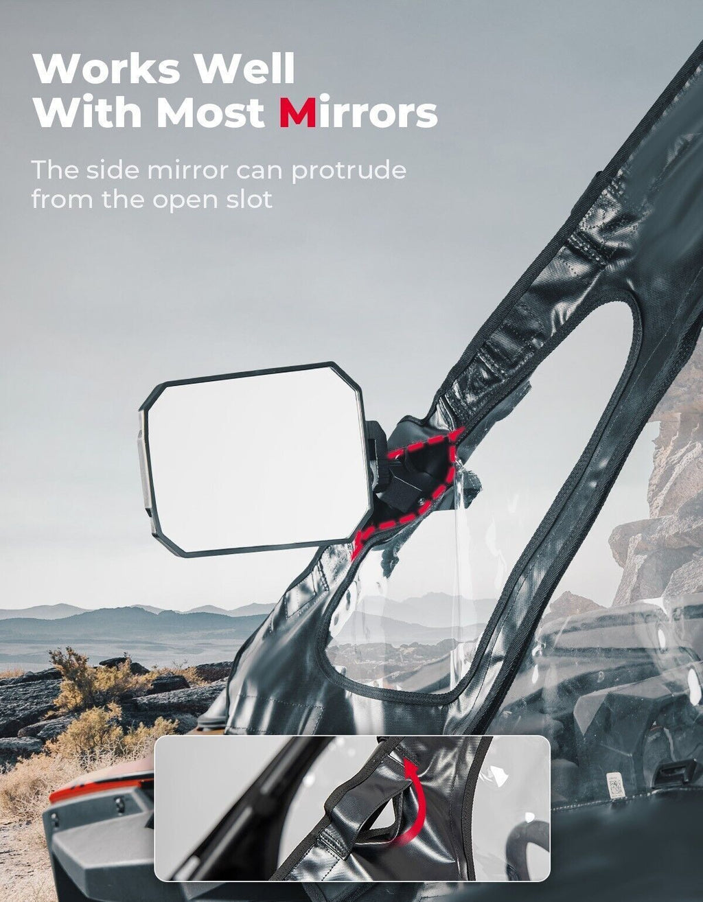 Upgraded Soft Upper Door Cab Enclosure for Polaris RZR PRO XP 2020-2024 – fits Polaris RZR Turbo R
