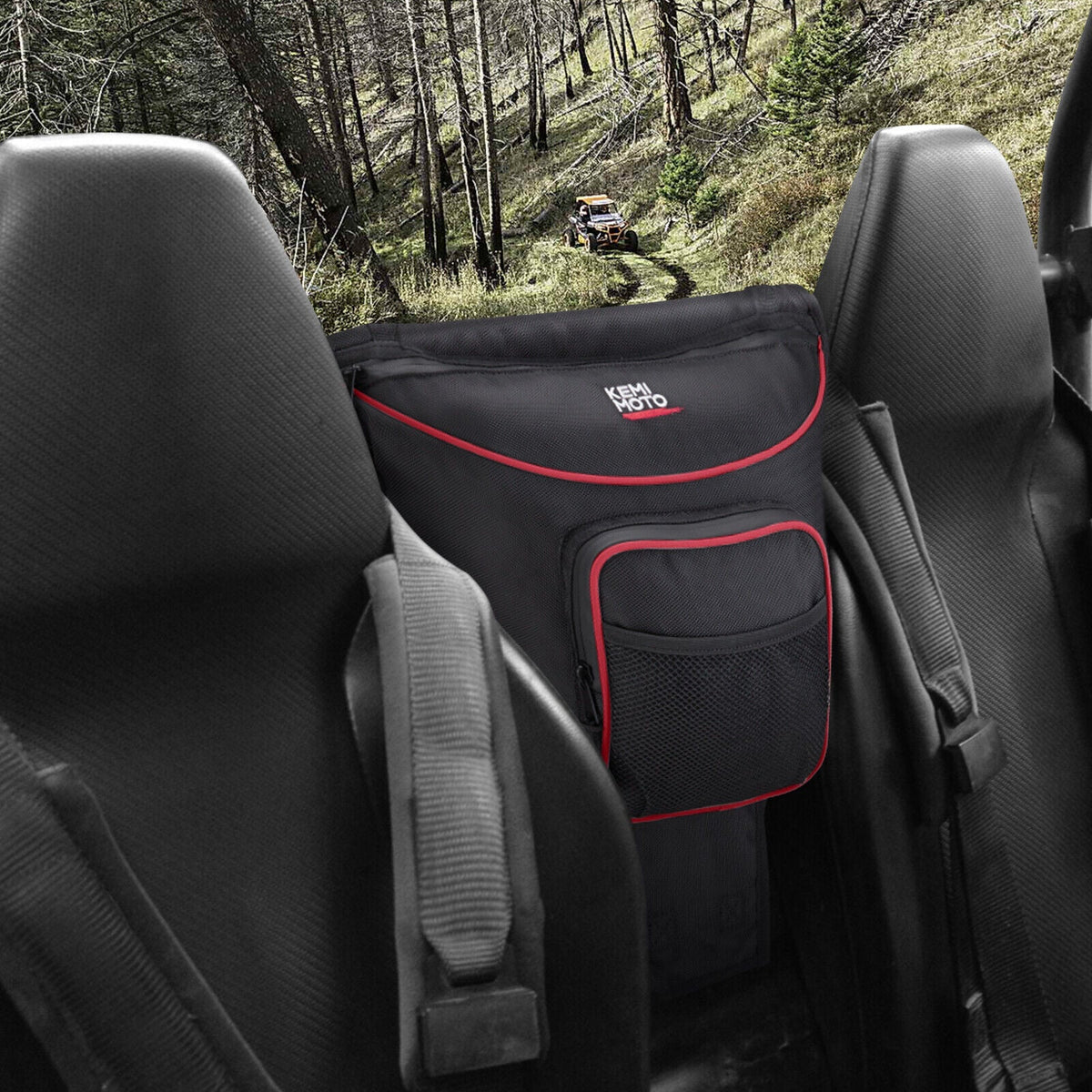 UTV Cab Pack Center Seat Storage Bag for Polaris RZR 900 570 800 XP 1000