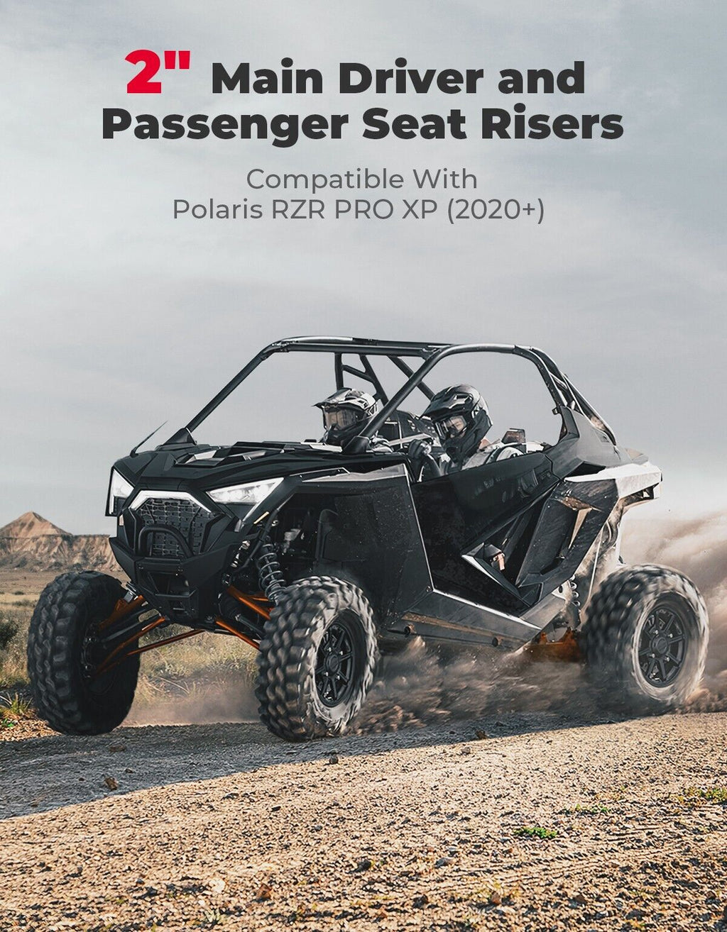 8PCS Seat Risers Spacers 2'' Lift Kit for Polaris RZR PRO XP 2-Seat – fits Polaris RZR Pro XP (view 4)