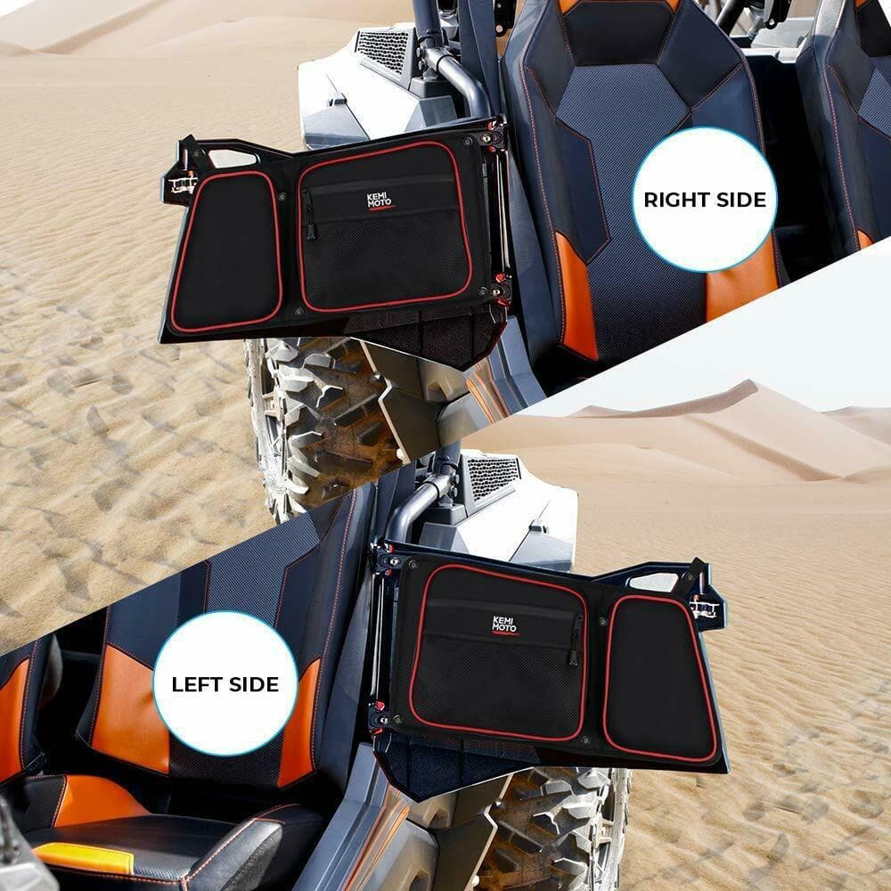 Rear Side Door Bags Knee Pad for Polaris RZR XP 4 1000/4 900/4 Door Turbo