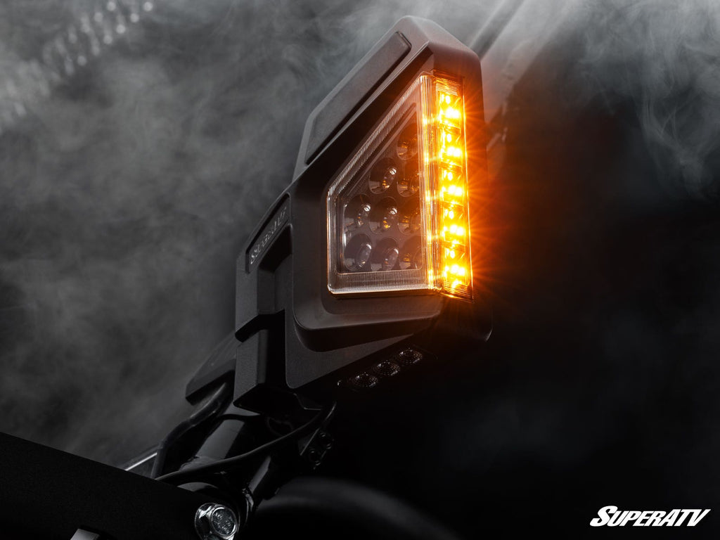 Kawasaki Dual Section LED Side-View Mirrors