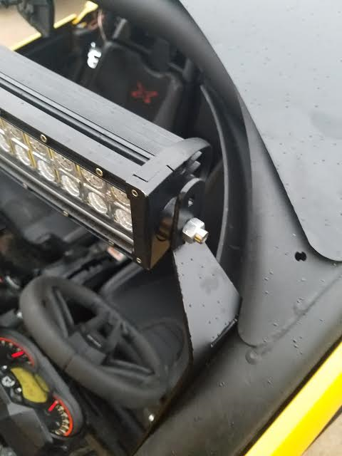 Rage Fab X3 light bar mount detail