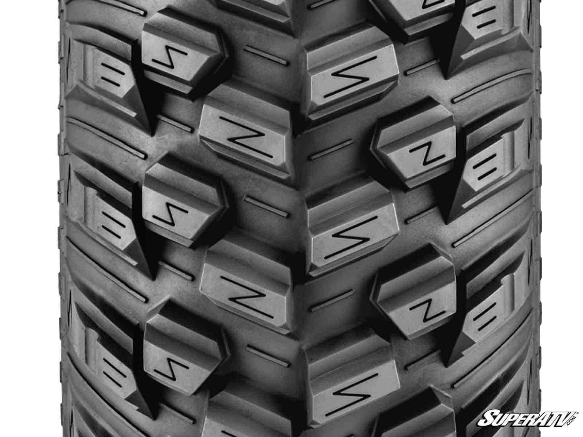 Sticky XT Warrior Tires 35x10x15 on 15x7 Assault Industries Hellfire Satin Black Wheels 4/136 Pattern