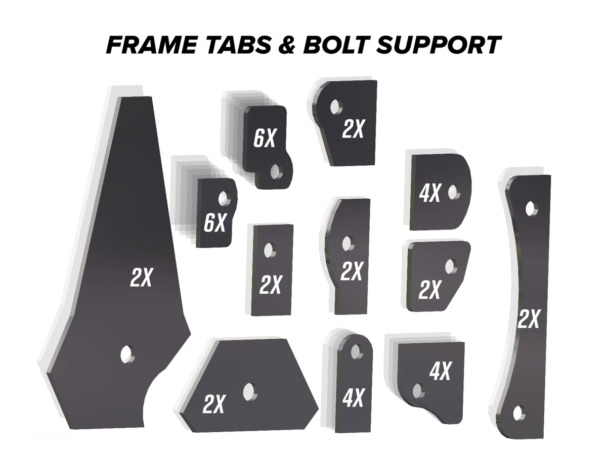 Can-Am Defender HD5 Weld-In Gusset Kit – fits Can-Am Defender HD5 (view 2)
