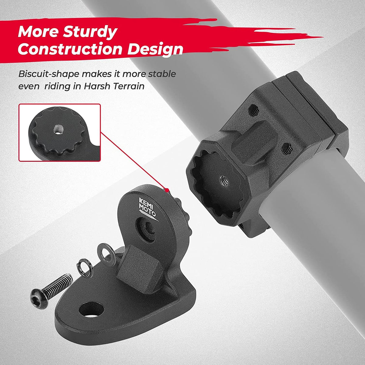 UTV Whip Light Mount for 1.75''-2'' Roll Bar Cage