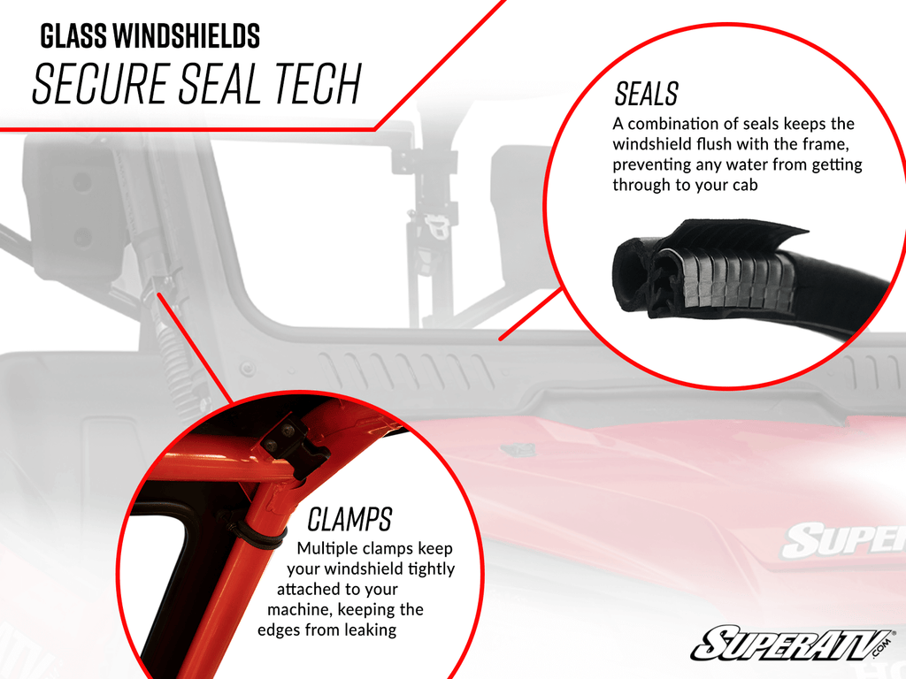 Yamaha Wolverine X2/X4 Glass Windshield