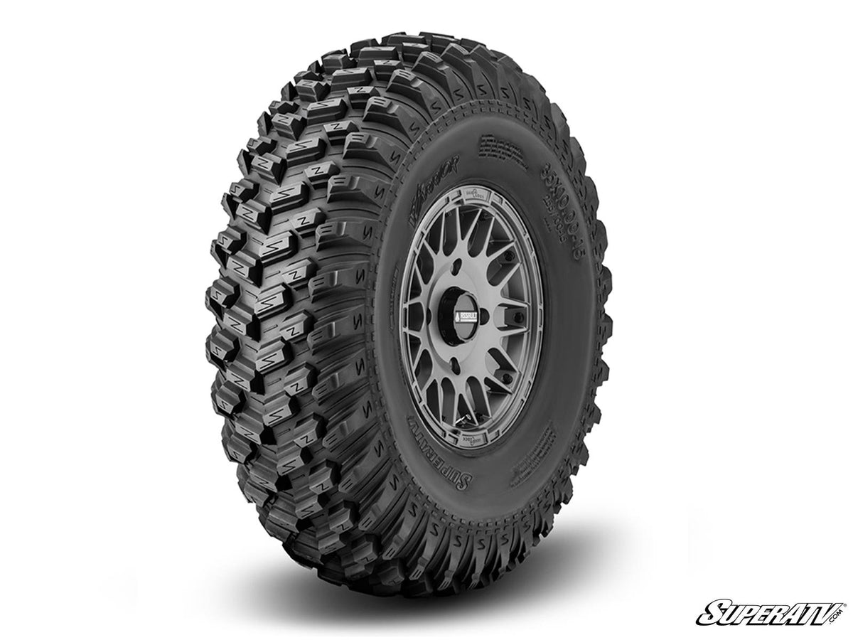 Standard XT Warrior Tires 32x10x15 on 15x10 Assault Industries Hellfire Matte Titanium Wheels 5/4.5 Pattern
