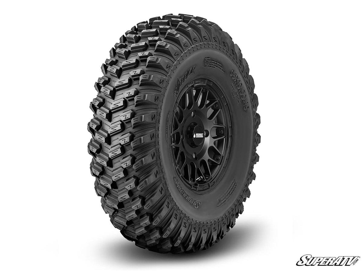 Standard XT Warrior Tires 32x10x15 on 15x7 Assault Industries Hellfire Satin Black Wheels 5/4.5 Pattern